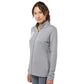 Adidas Women's 3-Stripes Double Knit Full-Zip Jacket - Grey Three/White