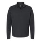Adidas Men's 3-Stripes Quarter-Zip Sweater Pullover - Black Melange