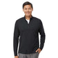 Adidas Men's 3-Stripes Quarter-Zip Sweater Pullover - Black Melange