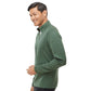 Adidas Men's 3-Stripes Quarter-Zip Sweater Pullover - Green Oxide Melange