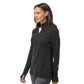 Adidas Women's 3-Stripes Quarter-Zip Sweater Pullover - Black Melange