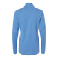 Adidas Women's 3-Stripes Quarter-Zip Sweater Pullover - Focus Blue Melange