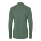 Adidas Women's 3-Stripes Quarter-Zip Sweater Pullover - Green Oxide Melange