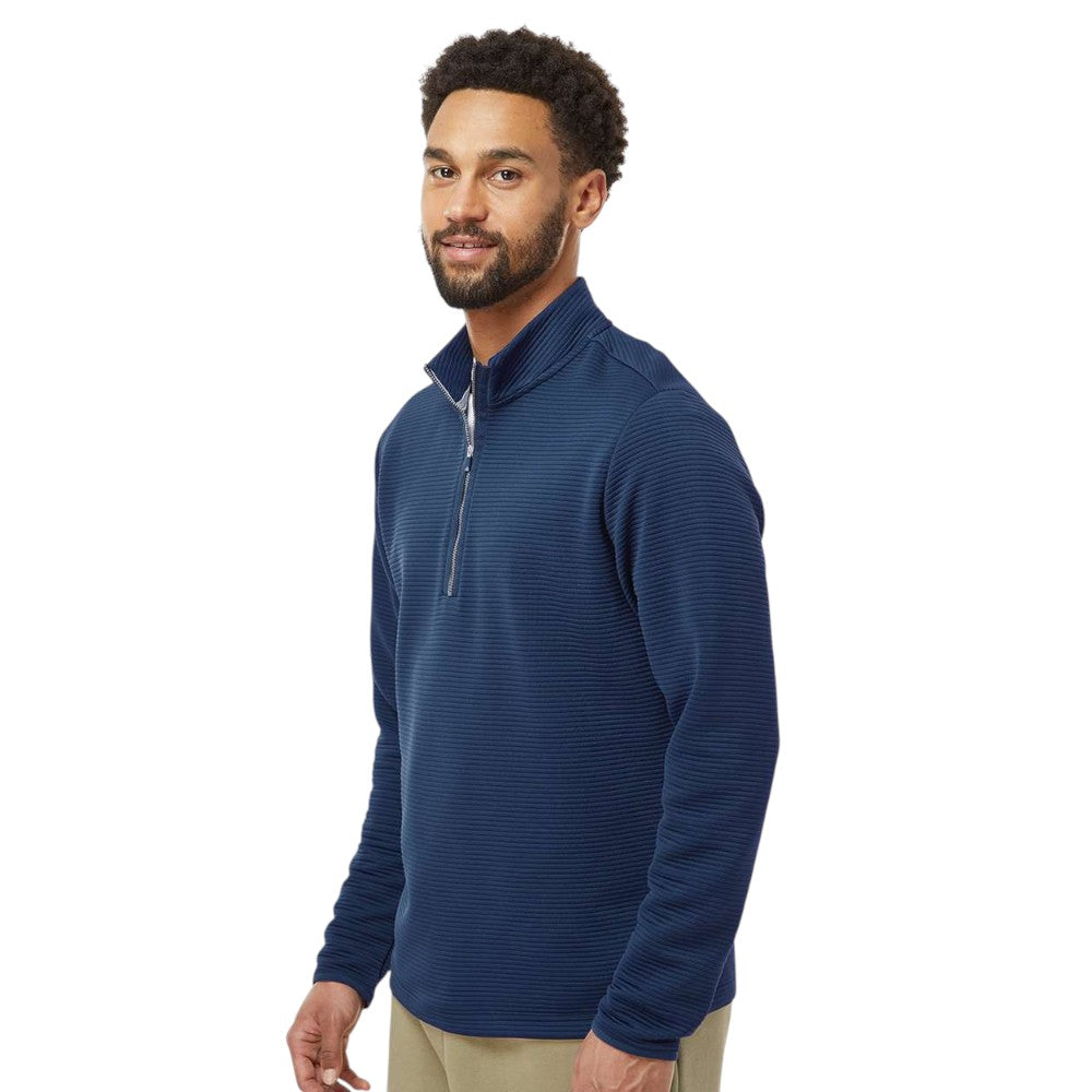 Adidas Men's Spacer Quarter-Zip Pullover - Collegiate Navy