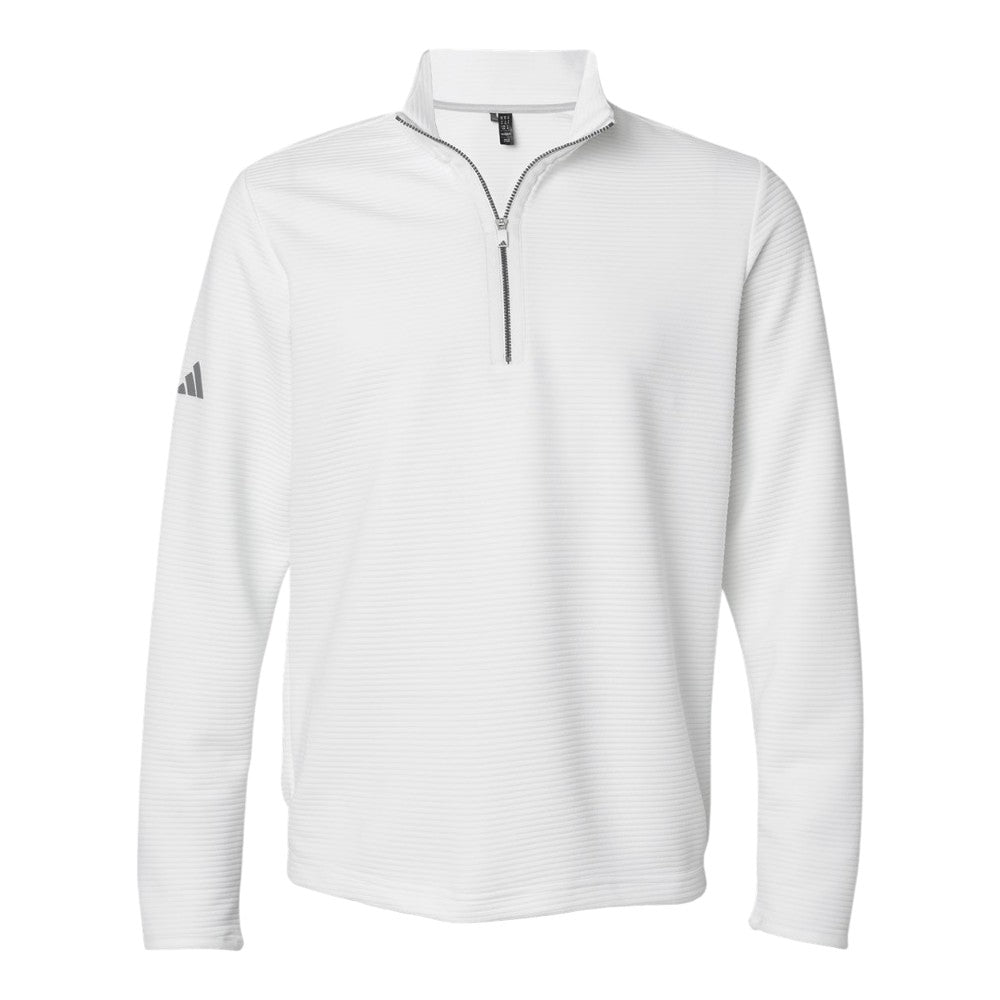 Adidas Men's Spacer Quarter-Zip Pullover - Core White