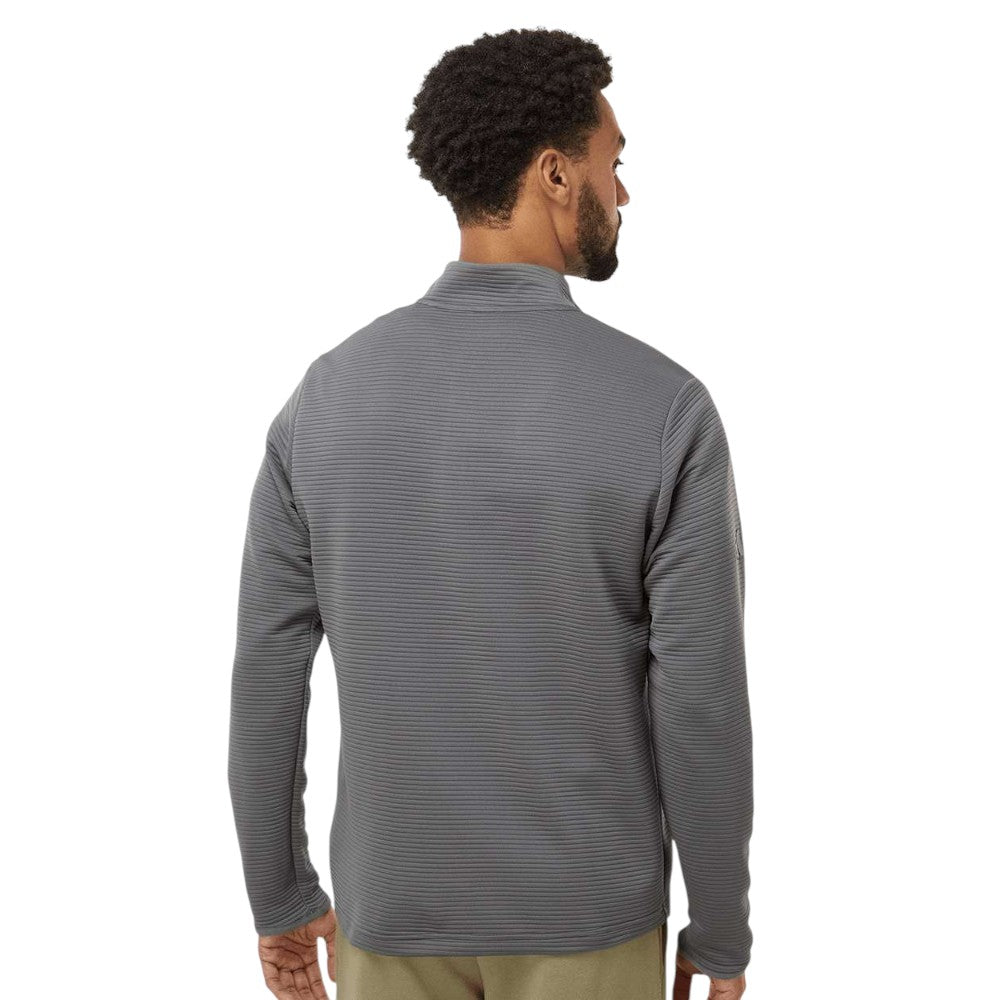 Adidas Men's Spacer Quarter-Zip Pullover - Grey Five