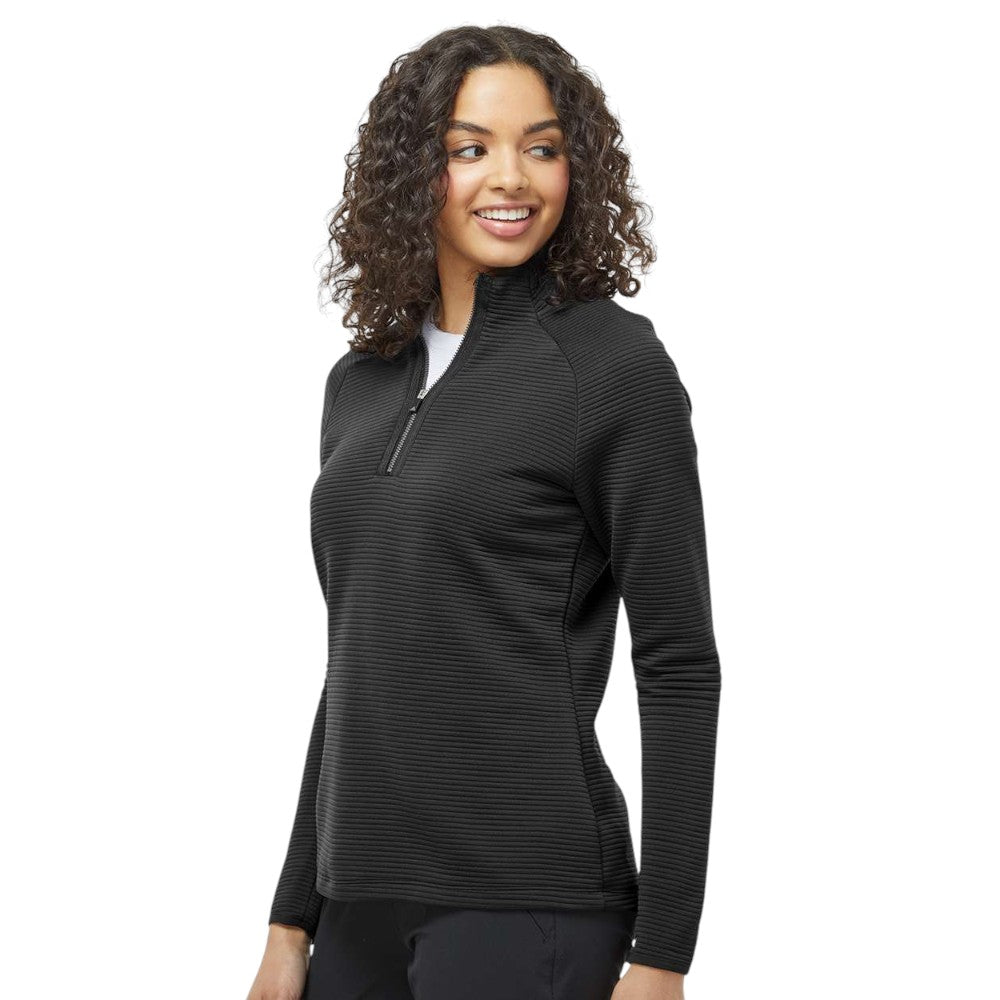 Adidas Women's Spacer Quarter-Zip Pullover - Black