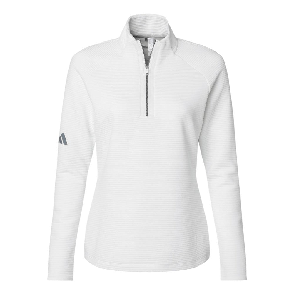 Adidas Women's Spacer Quarter-Zip Pullover - Core White