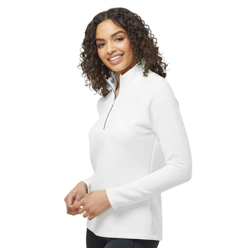 Adidas Women's Spacer Quarter-Zip Pullover - Core White