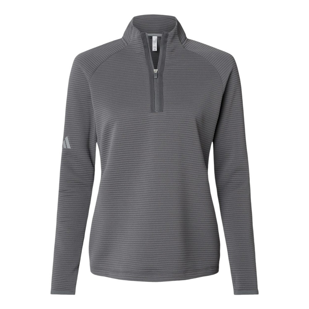 Adidas Women's Spacer Quarter-Zip Pullover - Grey Five