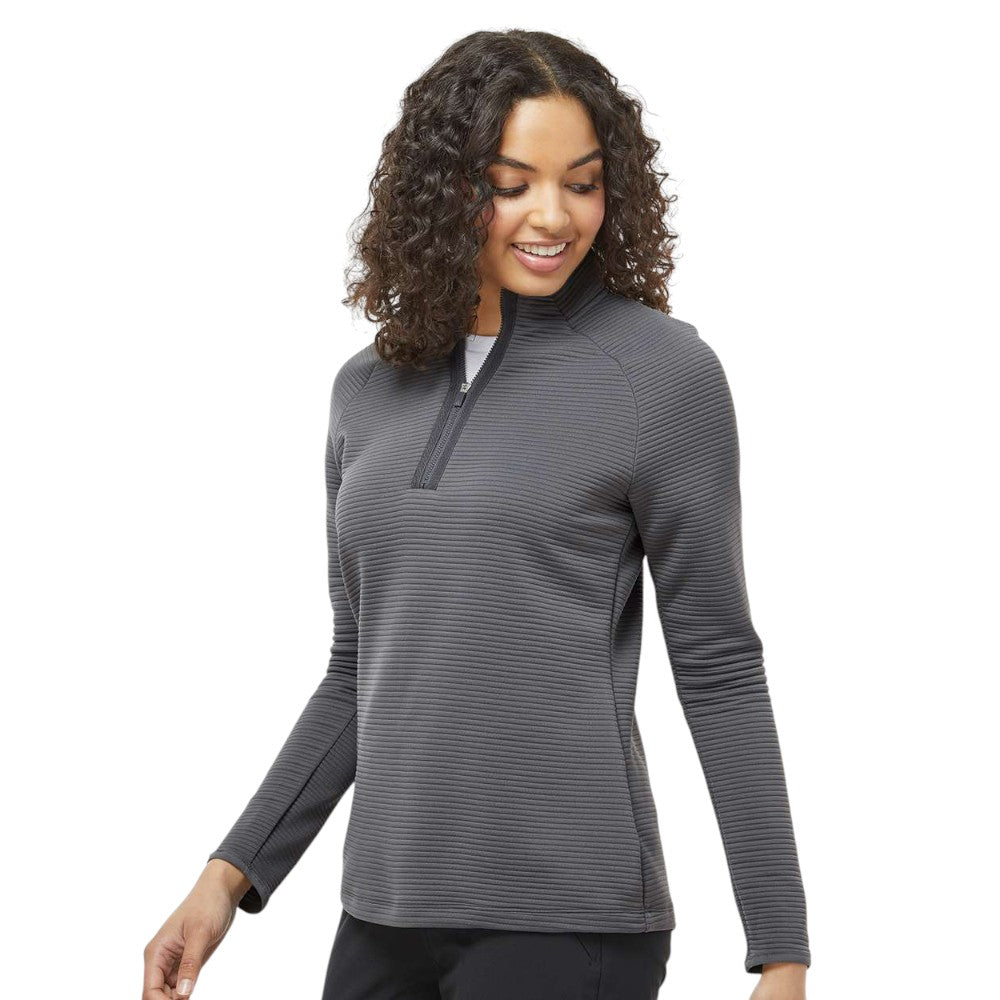 Adidas Women's Spacer Quarter-Zip Pullover - Grey Five