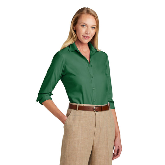Brooks Brothers® Women’s Wrinkle-Free Stretch Nailhead Shirt - Club Green