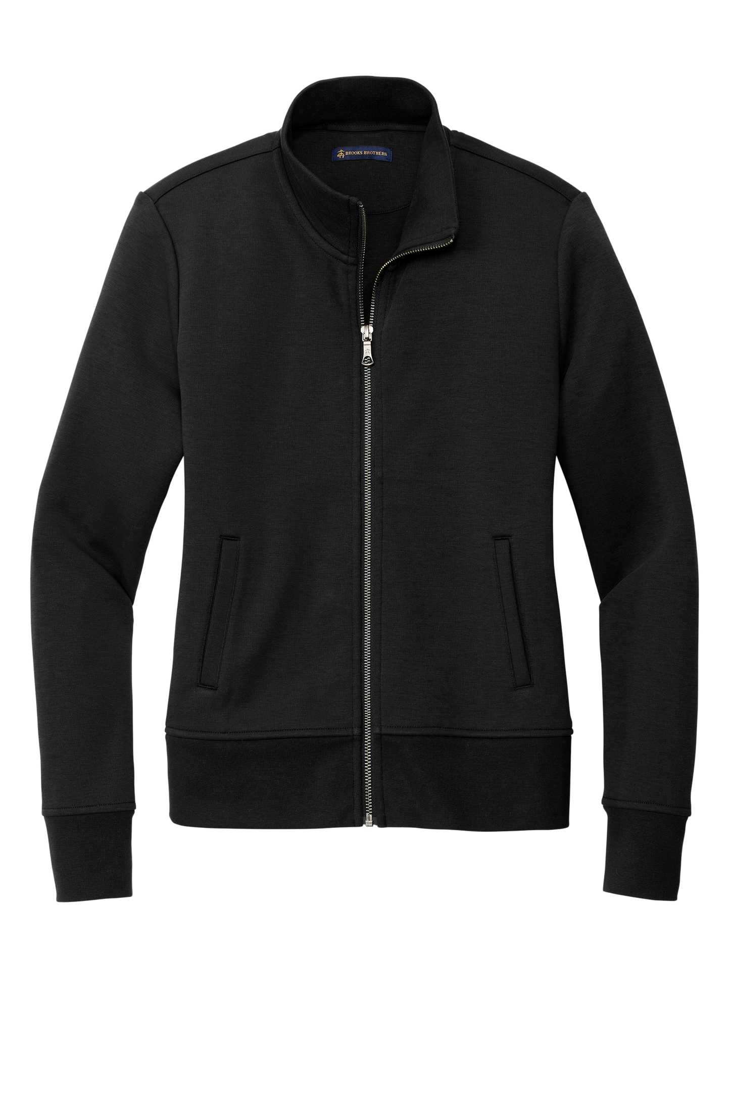Brooks Brothers® Women’s Double-Knit Full-Zip - Deep Black