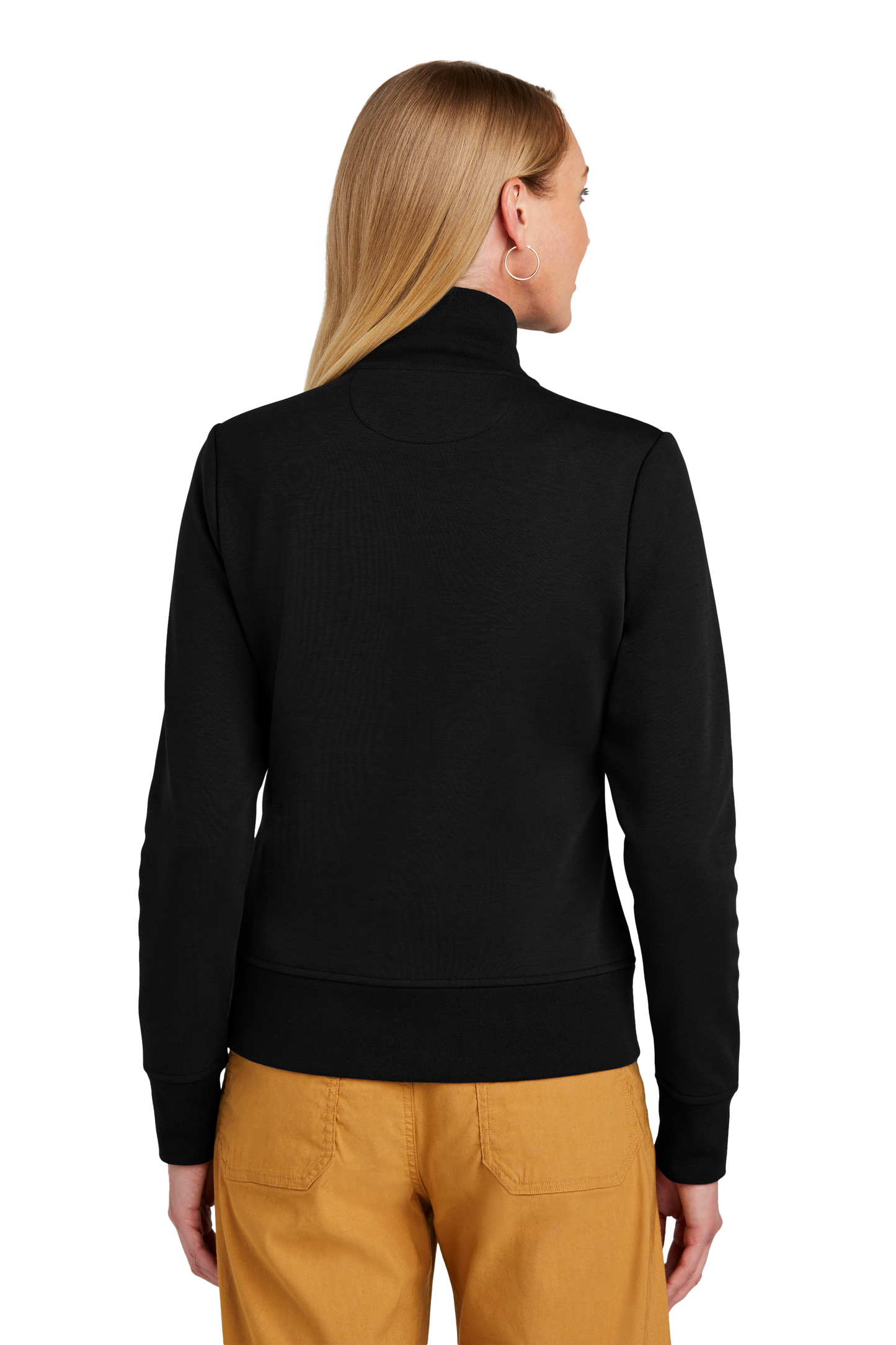 Brooks Brothers® Women’s Double-Knit Full-Zip - Deep Black