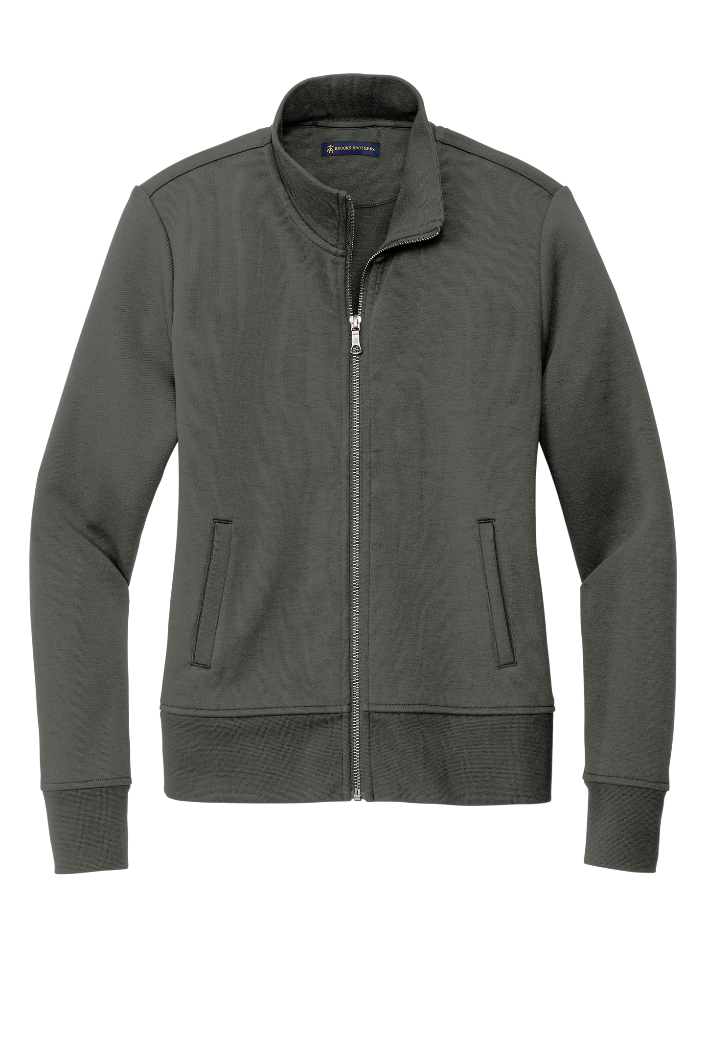 Brooks Brothers® Women’s Double-Knit Full-Zip - Windsor Grey