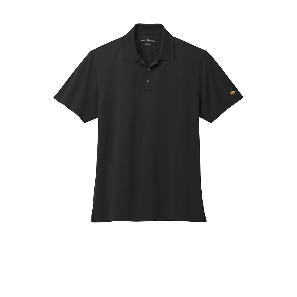 Brooks Brothers® Mesh Pique Performance Polo - Deep Black