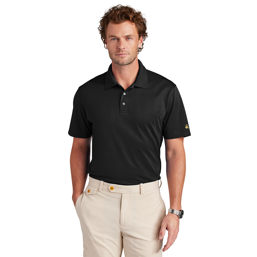 Brooks Brothers® Mesh Pique Performance Polo - Deep Black