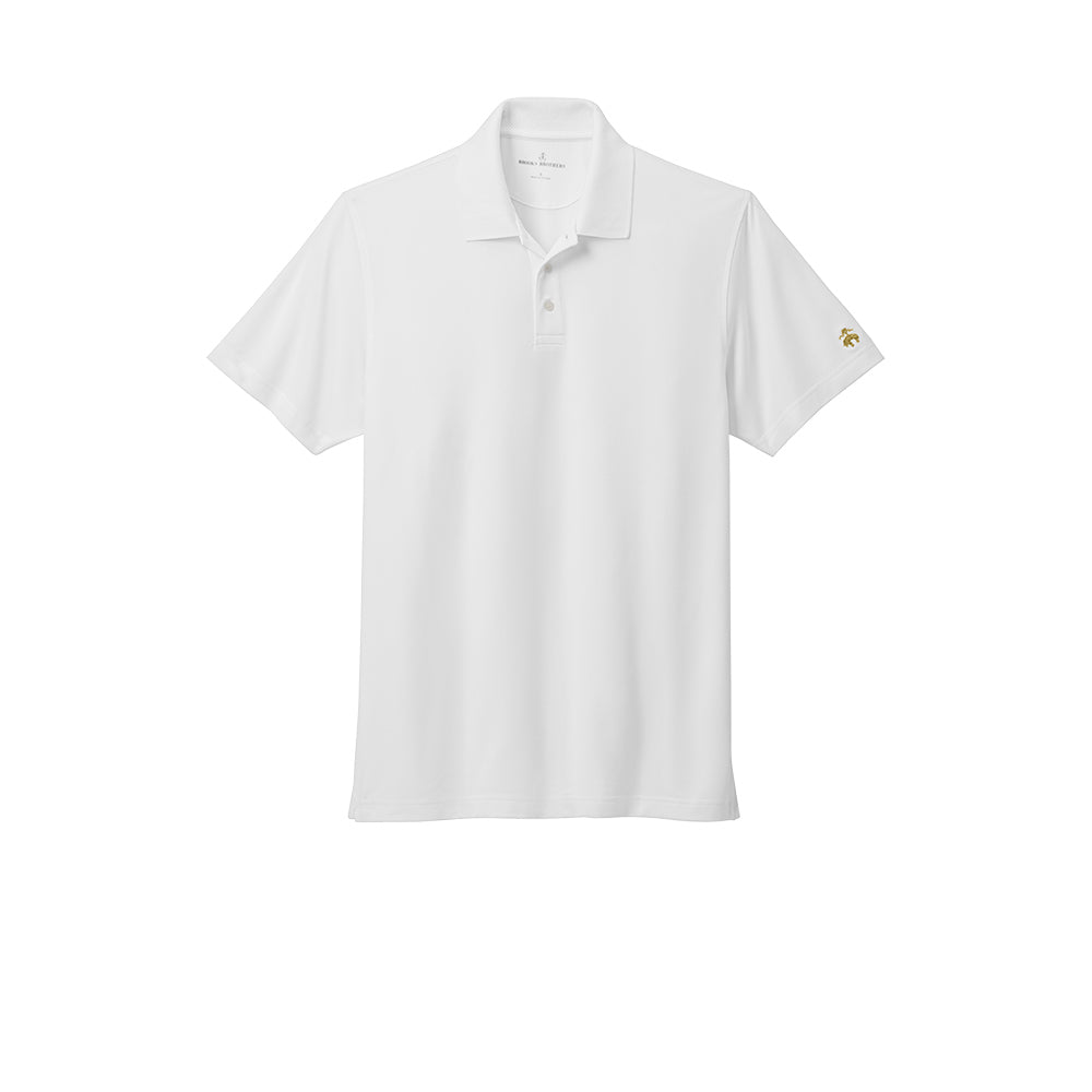 Brooks Brothers® Mesh Pique Performance Polo - White