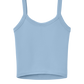 BELLA+CANVAS® Women’s Micro Rib Spaghetti Strap Tank - Solid Baby Blue Blend