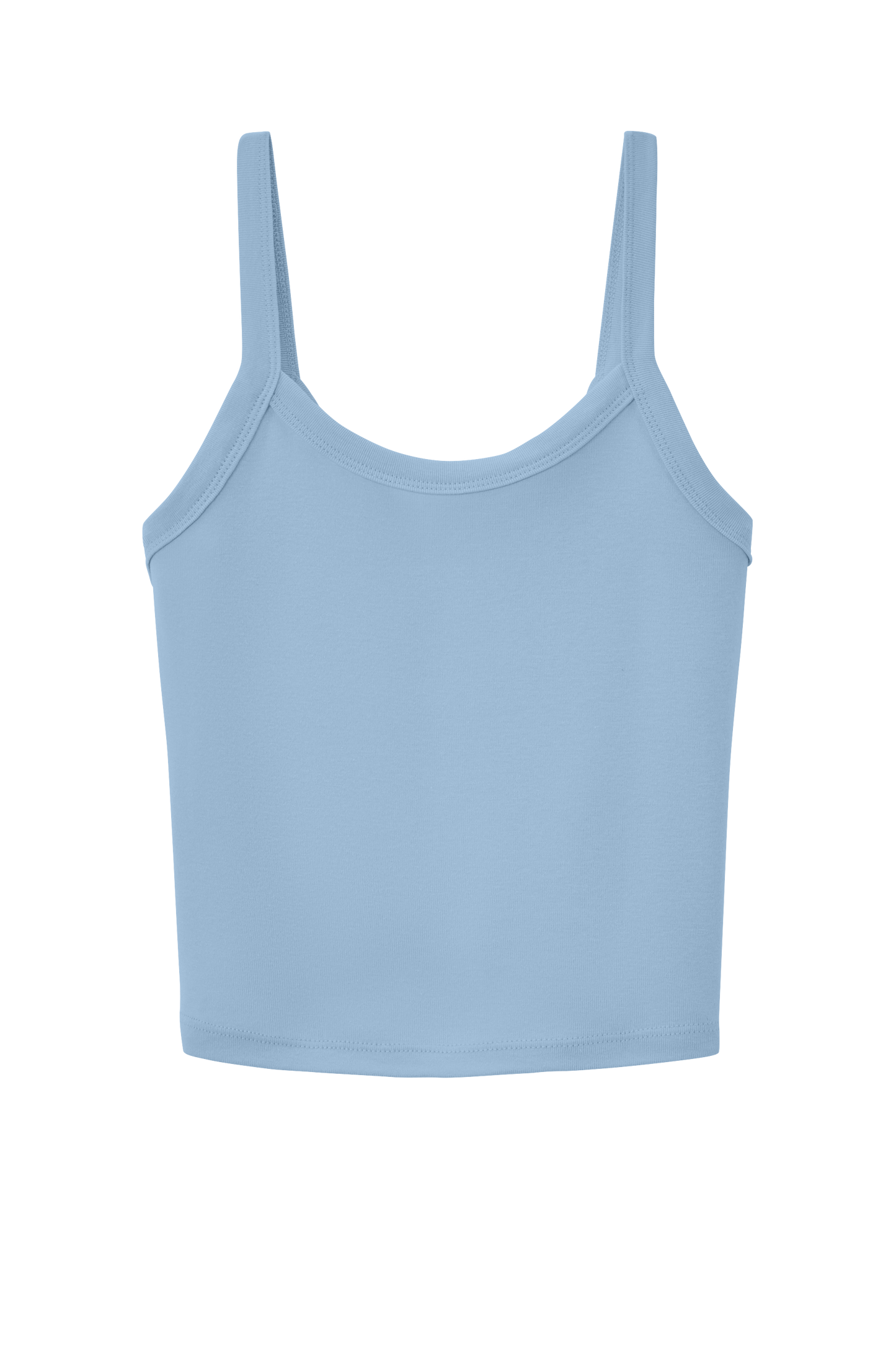 BELLA+CANVAS® Women’s Micro Rib Spaghetti Strap Tank - Solid Baby Blue Blend