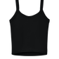 BELLA+CANVAS® Women’s Micro Rib Spaghetti Strap Tank - Solid Black Blend