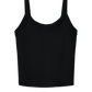 BELLA+CANVAS® Women’s Micro Rib Spaghetti Strap Tank - Solid Black Blend