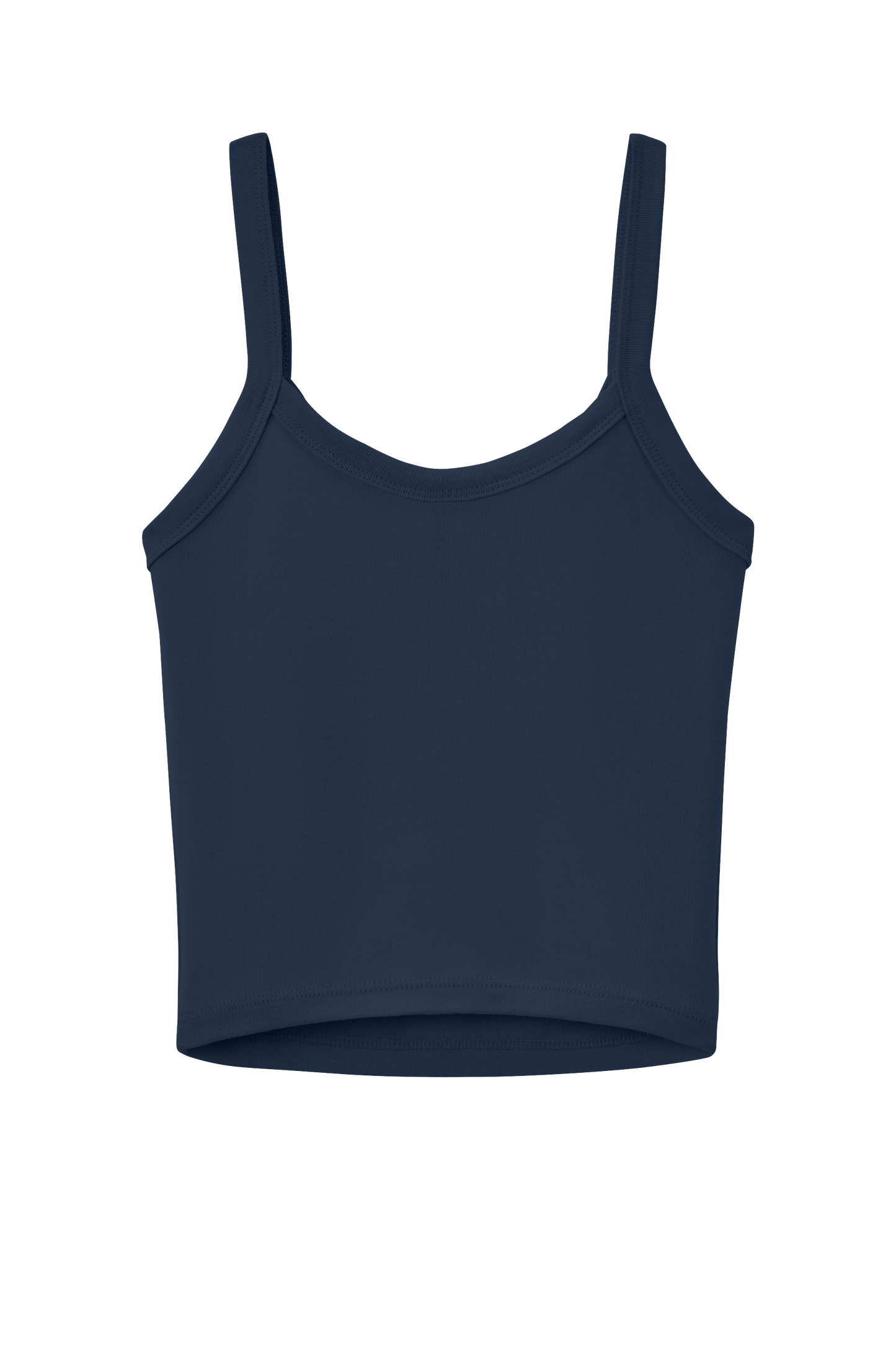 BELLA+CANVAS® Women’s Micro Rib Spaghetti Strap Tank - Solid Navy Blend