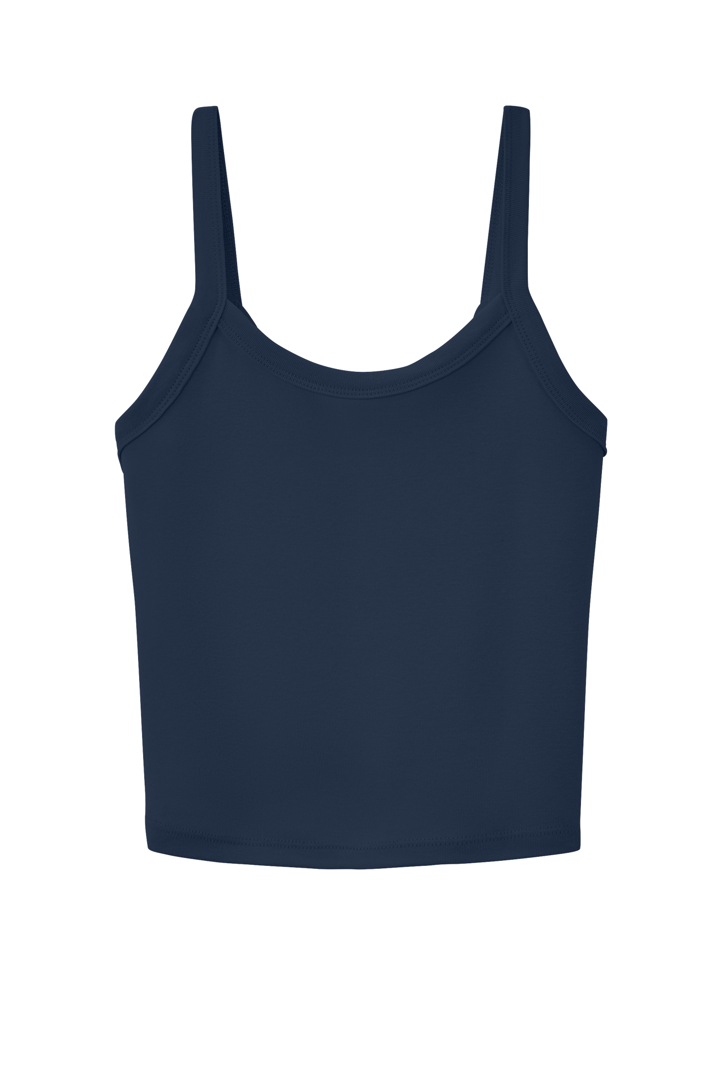 BELLA+CANVAS® Women’s Micro Rib Spaghetti Strap Tank - Solid Navy Blend