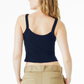 BELLA+CANVAS® Women’s Micro Rib Spaghetti Strap Tank - Solid Navy Blend