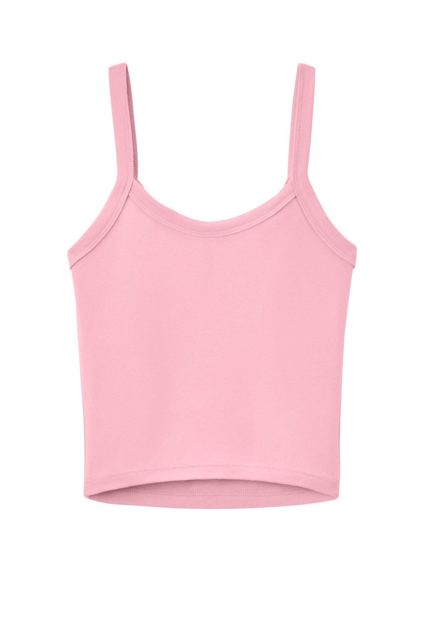 BELLA+CANVAS® Women’s Micro Rib Spaghetti Strap Tank - Solid Pink Blend
