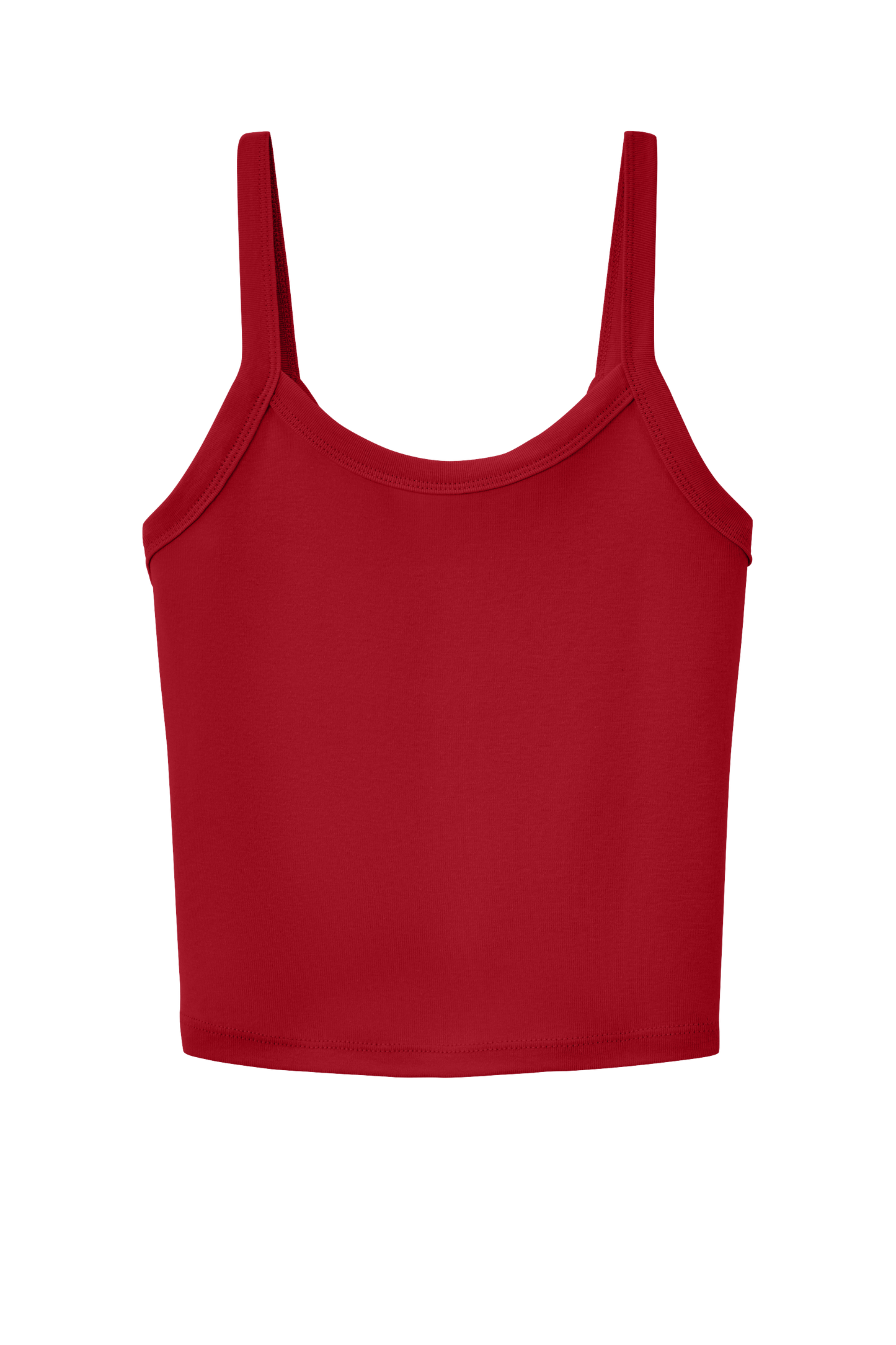 BELLA+CANVAS® Women’s Micro Rib Spaghetti Strap Tank - Solid Red Blend