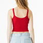 BELLA+CANVAS® Women’s Micro Rib Spaghetti Strap Tank - Solid Red Blend