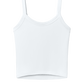 BELLA+CANVAS® Women’s Micro Rib Spaghetti Strap Tank - Solid White Blend