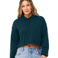 Women's Cropped Fleece Hoodie - Atlantic