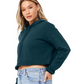 Women's Cropped Fleece Hoodie - Atlantic