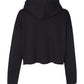 Women's Cropped Fleece Hoodie - Black