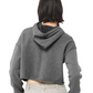 Women's Cropped Fleece Hoodie - Deep Heather