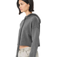 Women's Cropped Fleece Hoodie - Deep Heather