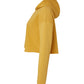 Women's Cropped Fleece Hoodie - Heather Mustard