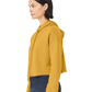 Women's Cropped Fleece Hoodie - Heather Mustard