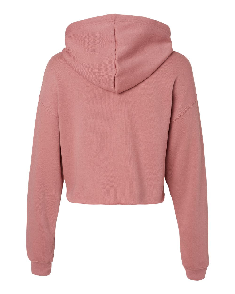 Women's Cropped Fleece Hoodie - Mauve