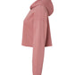 Women's Cropped Fleece Hoodie - Mauve
