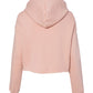 Women's Cropped Fleece Hoodie - Peach