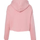 Women's Cropped Fleece Hoodie - Pink