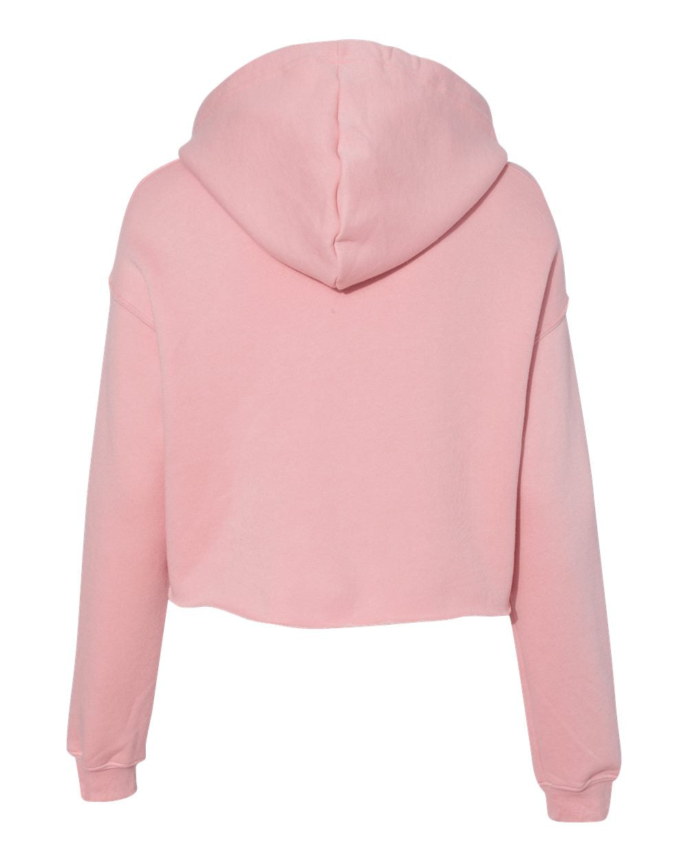 Women's Cropped Fleece Hoodie - Pink