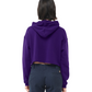 Women's Cropped Fleece Hoodie - Team Purple