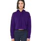 Women's Cropped Fleece Hoodie - Team Purple