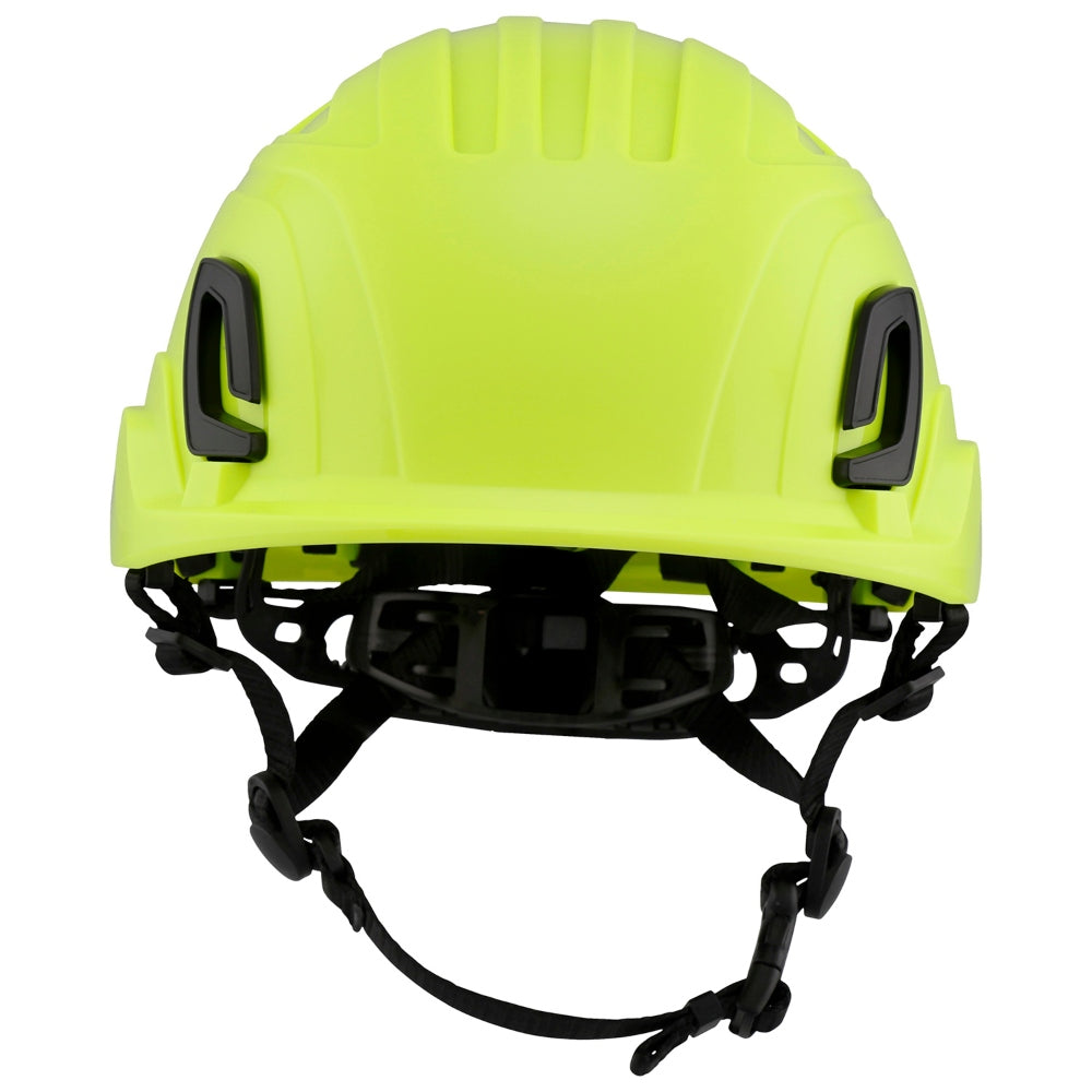 Bullard T2NFG Type II + Safety Helmet - Ratchet Suspension - Hi-Vis Yellow