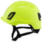 Bullard T2NFG Type II + Safety Helmet - Ratchet Suspension - Hi-Vis Yellow