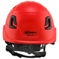 Bullard T2NFG Type II + Safety Helmet - Ratchet Suspension - Red